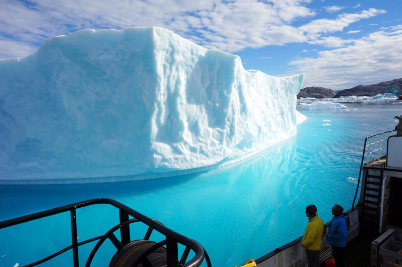 Iceberg as viewed from research ship