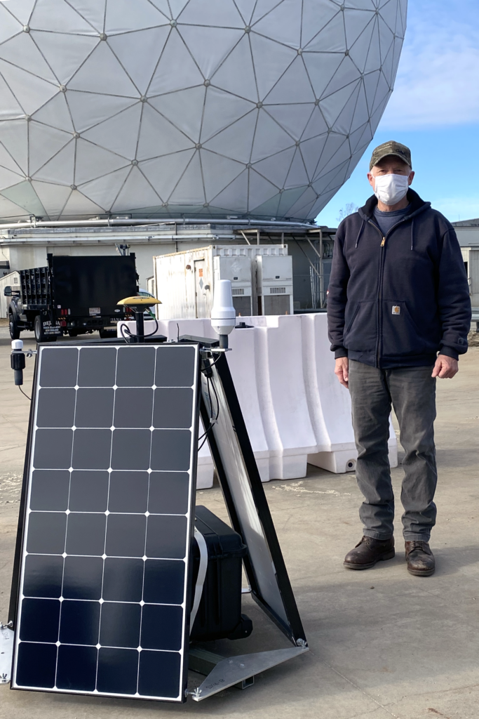 Ken Wilson with SIDEx buoy at Haystack