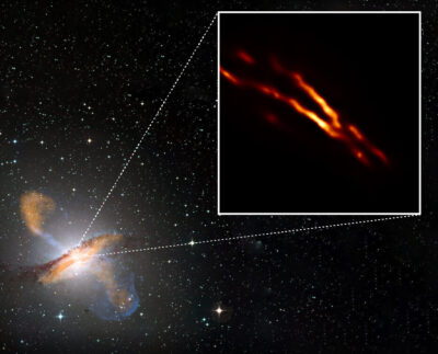 Distance scales uncovered in the Centaurus A jet