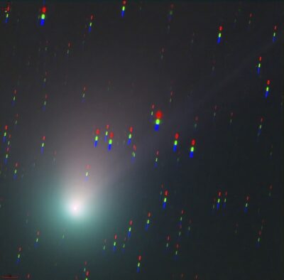 Comet C/2022 E3 (ZTF) with stars in the background